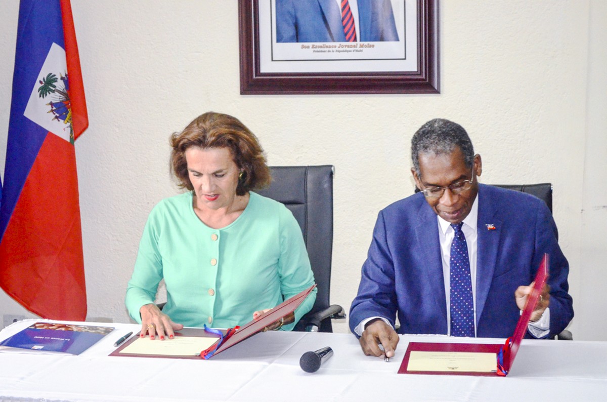 Signature d’un accord relatif à l’établissement d’Expertise France en Haïti
