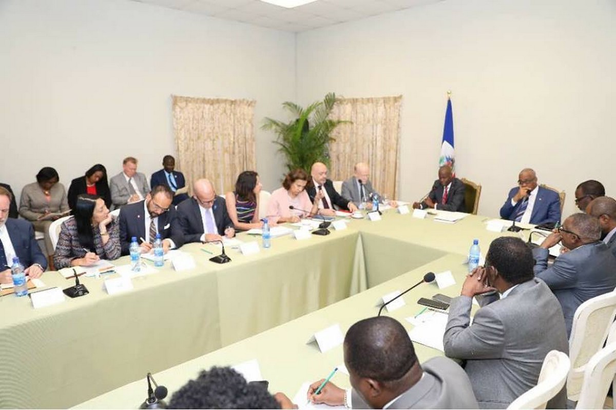 Le Président Jovenel Moise rencontre les partenaires d’Haïti autour des programmes sociaux