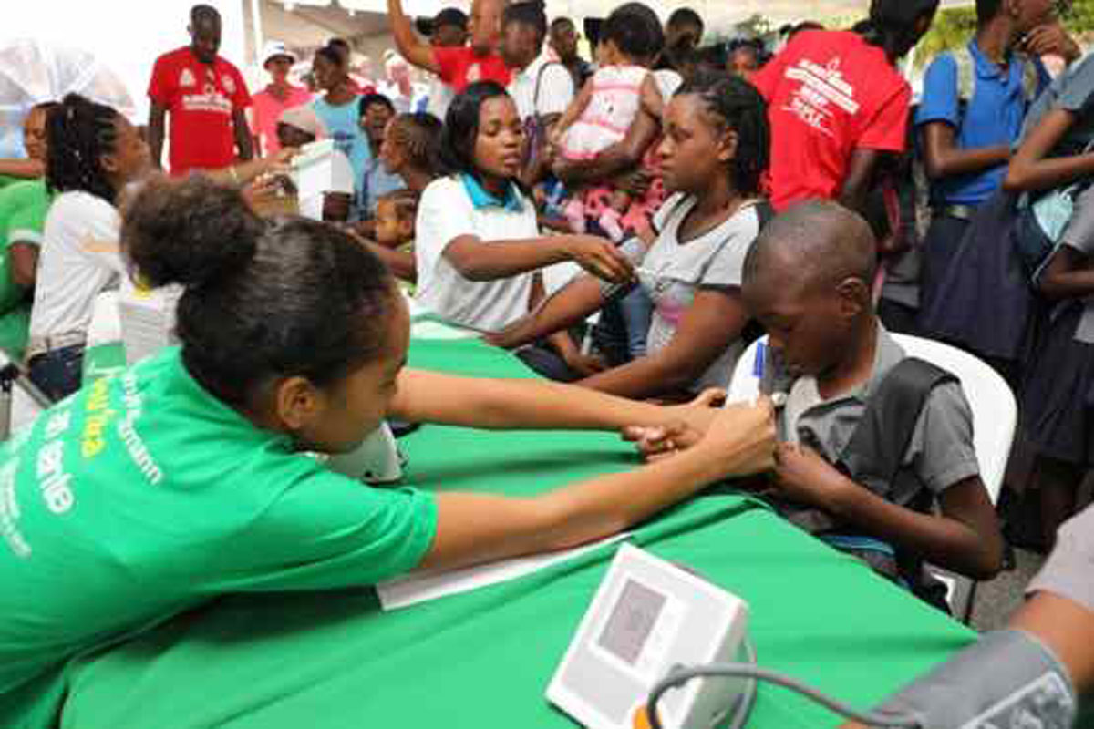Clinique mobile du MSPP au profit des habitants de Jalousie à Pétion-ville