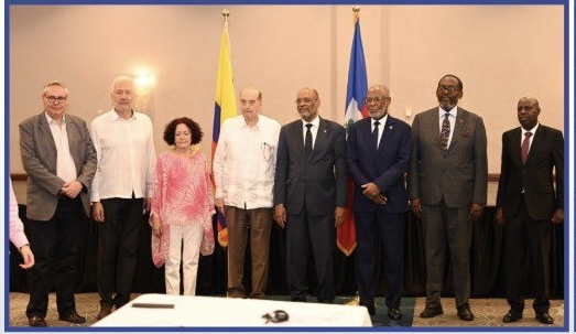 Séance de travail entre le Premier ministre, Dr Ariel Henry et une délégation colombienne